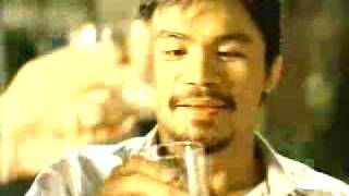 Ginebra commercial 2009 Junthy Valenzuela Mark Caguioa Manny Pacquiao and Aling Dionisia [upl. by Roydd536]