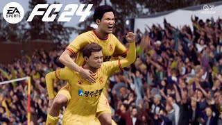 FC 24  K LEAGUE 2024 25R GWANGJU FC vs SUWON FC [upl. by Legir]