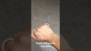 Reate exo gravity karambit knife [upl. by Swarts324]