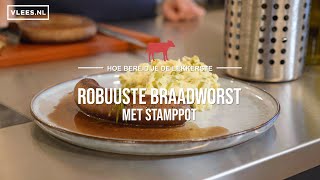 Robuuste braadworst met stamppot [upl. by Sid]