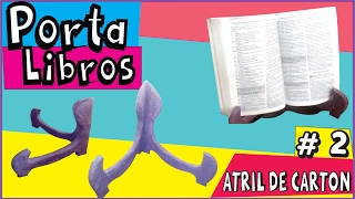 DIY ✔★ATRIL DE LIBROS✔PORTA LIBROS✔FACIL♥ paso a paso♥Vídeo 2★Abbyhontas [upl. by Feeley102]