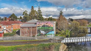 Deloraine Skate park Mural and the Deloraine Weir [upl. by Nylinej306]