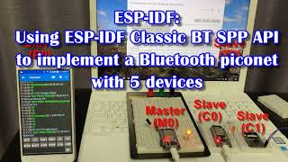 ESPIDF Using ESPIDF Classic BT SPP API to implement ESP32 Bluetooth SPP Server and Client devices [upl. by Wheeler]