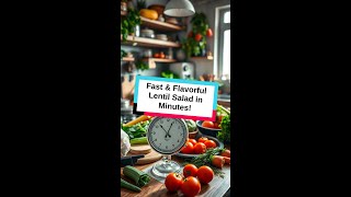 Fast amp Flavorful Lentil Salad in Minutes recipe shorts [upl. by Marquet446]