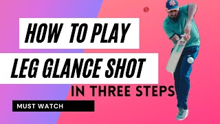 How to play leg glance shot in three steps  Online Cricket Classes  legglance Kd Evolution [upl. by Pandolfi]