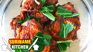 Surinaamse Tandoori Kip  Surinamese Tandoori Chicken  Suriname Kitchen [upl. by Lyred]