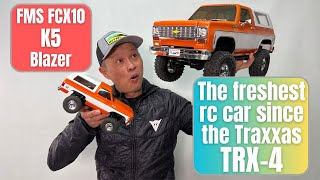 FMS FCX10 K5 Blazer test and review  8 channels of fun rc trail crawling [upl. by Oicnevuj]