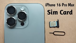 How to change the SIM card in your iPhone 16 Pro Max [upl. by Pascale87]