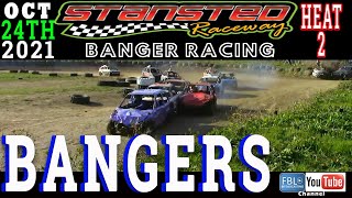 Stansted Raceway Bangers HEAT 2 241021 Full contact Bangerracing Racing freetowatch race [upl. by Sugar310]