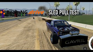 Sled Pull Showdown Testing Strength in BeamNGdrive [upl. by Hplodur]