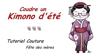 Tutoriel  Coudre une veste dété inspiration Kimono [upl. by Whyte518]