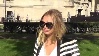 Supermodel Romee STRIJD  Paris Fashion Week 4 october 2016 show Chanel [upl. by Nollid]