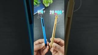 100 Rs VS 20000 Rs Ball Pen 🔥 writingmania pen ytshorts handwriting [upl. by Pernick]