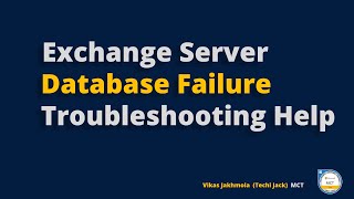 Exchange Server 2019 Troubleshooting  Techi Jack [upl. by Roderich]