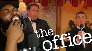 THE OFFICE S7 REACTION  Episode 21 quotMichaels Last Dundiesquot [upl. by Aytnahs]