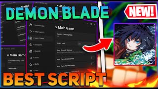 Demon Blade Script GUI  Hack Auto Quest Auto Farm Inf Spins And More PASTEBIN 2024 [upl. by Sirac]