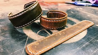 Leather Cuff DIY Leather Bracelet [upl. by Herb755]