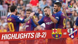 Resumen de FC Barcelona vs SD Huesca 82 [upl. by Aral]