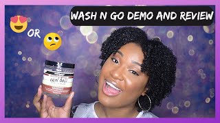 THE BEST WASH N GO GEL 🤔 FT AUNT JACKIES COCONUT CURLING GELEE [upl. by Eilac]