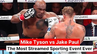 Mike Tyson vs Jake Paul The MostStreamed Boxing Event Ever on Netflix [upl. by Grissel677]