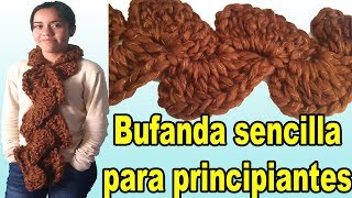 Bufanda a crochet para mujer y hombre  tutorial  tejido  ganchillo [upl. by Eiromem12]