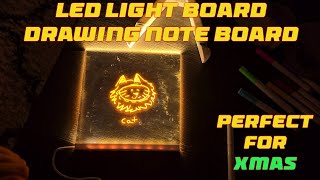 Colorful Dry Erase LED Light Drawing Board Perfect for Xmas [upl. by Ardnekahs]