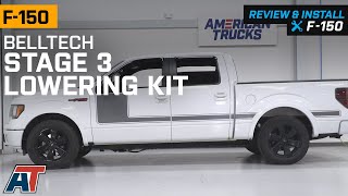 20092013 F150 Belltech Stage 3 Lowering Kit w Street Performance Shocks Review amp Install [upl. by Frazer]