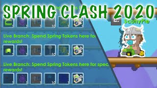 Collecting SPRING tokens and SPRING CLASH rewards  Growtopia [upl. by Anoyk]