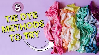 5 Tie Dye Techniques to Try  Pretty Life Girls [upl. by Neenaej614]