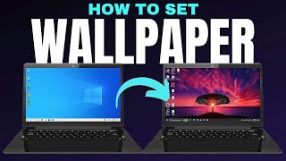 Laptop me wallpaper kaise set kare  how to set wallpaper in laptop [upl. by Ecilef]