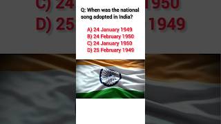 National Song Adopted in India shorts nationalsymbol nationalsong shortsfeed youtubeshorts [upl. by Rannug598]