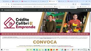 Explicación Convocatoria Crédito Colibrí Emprendedor II Dirigido a tiendas de abarrotes ultramarino [upl. by Nada]