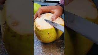 I CUT Open a FRESH Coconut and Found This  shorts streetfood viral coconut asmr [upl. by Ahsiloc]