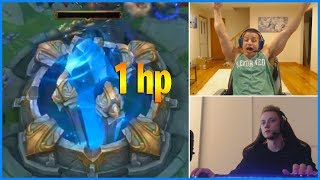 TYLER1 INSANE COMEBACK FROM 1 HP NEXUS  Rekkles gets DELETED  LoL Daily Moments Ep 365 [upl. by Pasia]