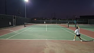 Evening Tennis Singles Two Sets at Bridges Tennis Court 101224 [upl. by Yrrok]