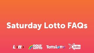 Saturday Lotto  FAQs [upl. by Pappano]