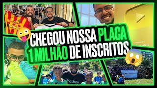 SOMOS 1 MILHÃO  UNBOXING DA PLACA DOURADA [upl. by Wilfred]