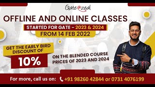 Admissions Open for Offline and Online Classes  Gate at Zeal [upl. by Annoda]