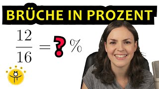 BRÜCHE in PROZENT umwandeln – rationale Zahlen Beispiele auch über 100 [upl. by Vallo439]