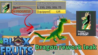 Dragon Rework Massive leak WORTH  Blox Fruits [upl. by Noraha]