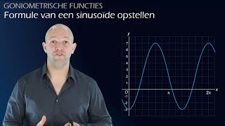 Een formule van een sinusoïde opstellen havovwo B  WiskundeAcademie [upl. by Tigram331]