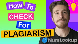 Free Plagiarism Checker How to check your writing for Plagiarism [upl. by Nairod]