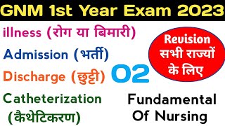 Fundamental Of Nursing GNM First YEAR Revision Class Most Important Exam 2023 NursingGyan [upl. by Harriette]