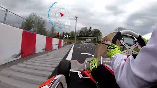 Onboard Kartbahn Wohlen OK Senior Ekaterina Lüscher [upl. by Naelopan110]