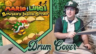 Mario amp Luigi Bowsers Inside Story Grasslands All The Way Drum Cover [upl. by Anihsit321]