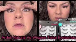 Ardell False Eyelashes Natural vs Wispies False eyelashes review amp tutorial ArdellBeauty [upl. by Aicrop]