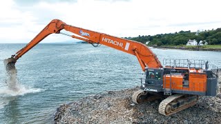 Long Reach Hitachi EX1200 Operator POV [upl. by Freud]