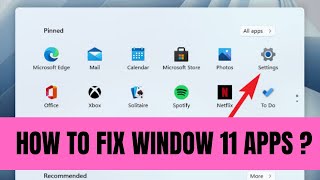 How To Fix Windows 11 Apps Not Opening  Quick amp Easy Tutorial [upl. by Mirella14]