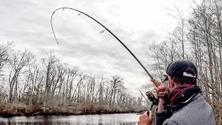 Bank Fishing A Deep Roadside Ditch First Try [upl. by Engdahl208]