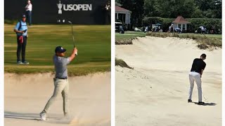 Pinehurst 2 Bryson Dechambeau bunker shot on 18 to win the US Open Everyone said I have to try it [upl. by Reeva370]